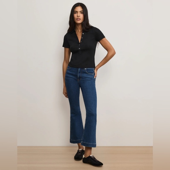 Veronica Beard Jeans Carson Kick-Flare Jean in Bright Blue - Size 28